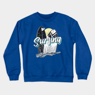 Surfing board Crewneck Sweatshirt